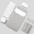 Lightweight Leather Computer Bag - 4-in-1 Portable - Fits 15.4 / 15.6 / 16.1 Inches - Grey