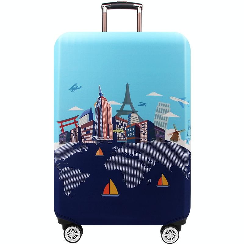 Thickened Luggage Cover - Elastic Wear-resistant Anti-dust Protection - Size l - Happy Planet