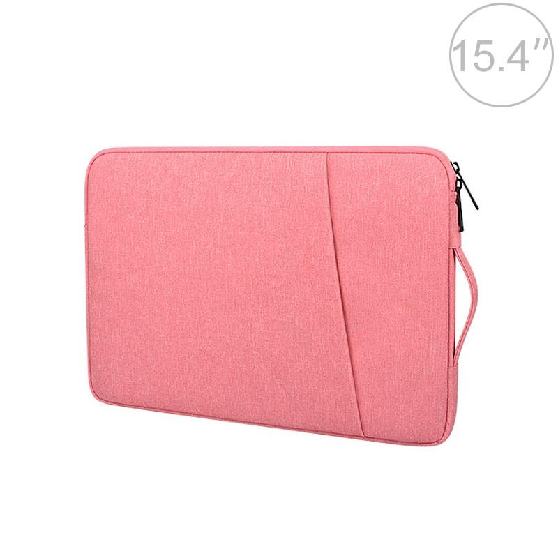 15.4 Inch Laptop Felt Sleeve Protective Case Carrying Bag - Pink