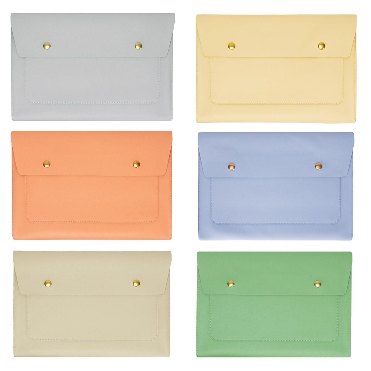 Waterproof Leather Laptop Liner Bag - 15 Inches 3-in-1 Design - Honeydet Oranges