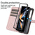 For Samsung Galaxy Z Fold4 5G Foldable Diamond Lattice Phone Case - Dark Green