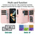 For Samsung Galaxy Z Fold4 5G Foldable Diamond Lattice Phone Case - Dark Green