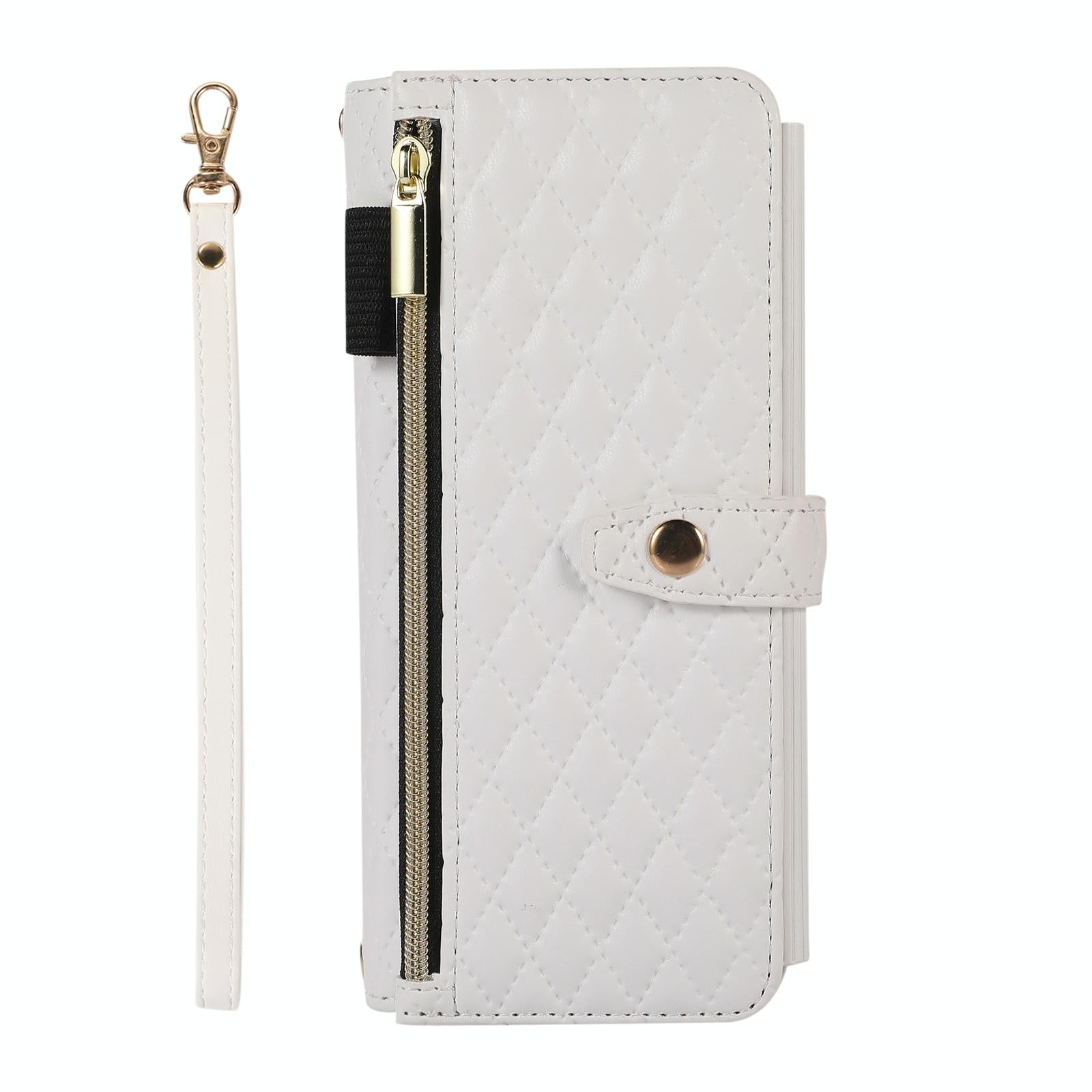 For Samsung Galaxy Z Fold4 5G Foldable Diamond Lattice Phone Case - Dark Green