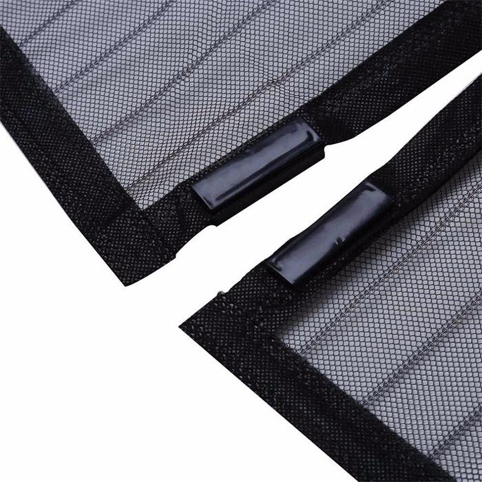 190x100cm Magnetic Mosquito-proof Screen Door Curtain - Magic Mesh - Coffee