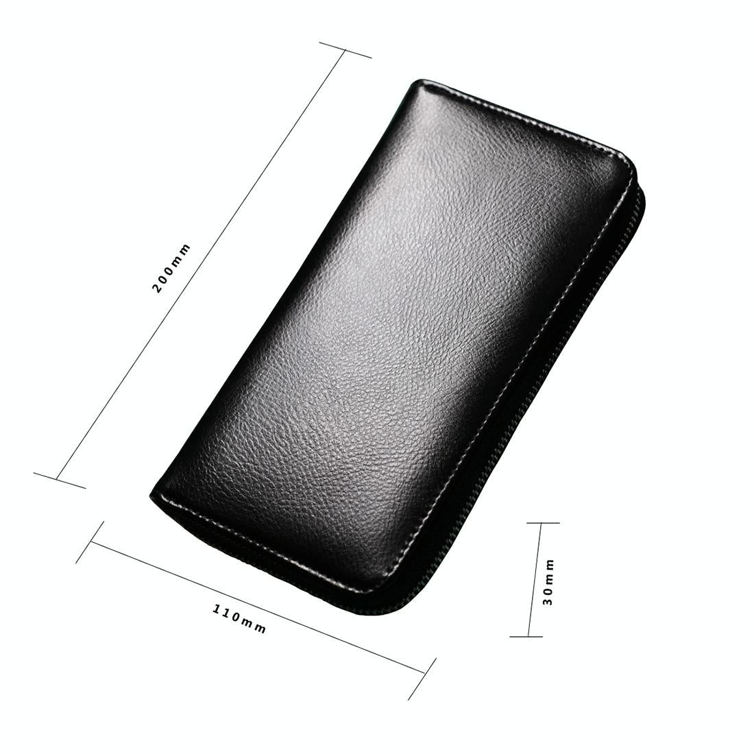 Leather Rfid Passport & Card Holder - Compact - Coffee