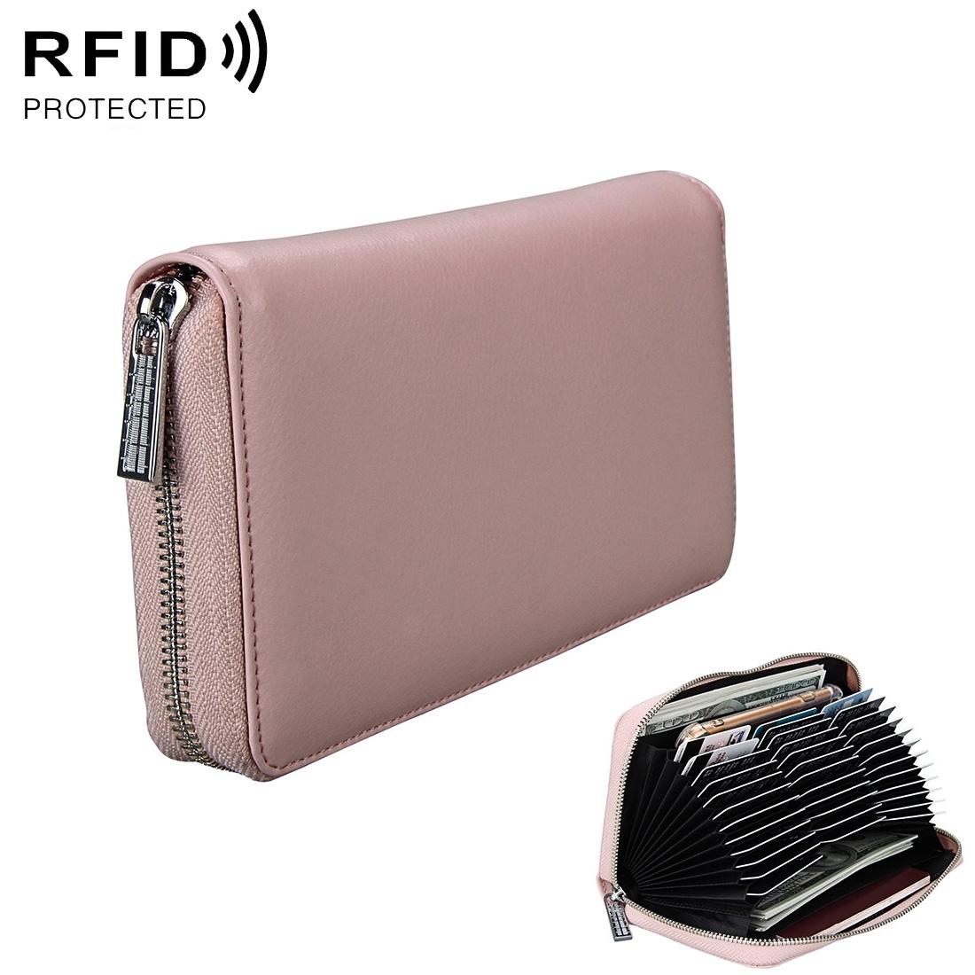 Leather Rfid Passport & Card Holder - Compact - Coffee