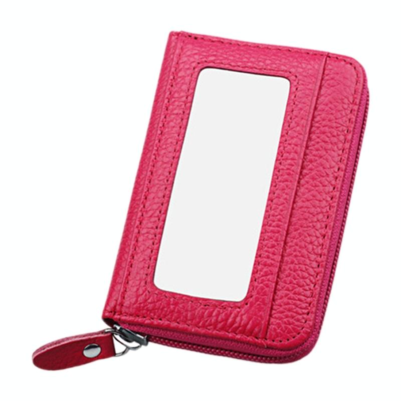 12-slot Leather Rfid Blocking Card Holder Wallet - Coffee