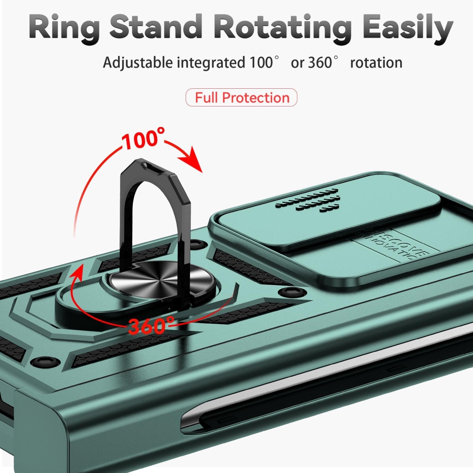 For Samsung Galaxy Z Fold4 5G Secure Sliding Case - Gold