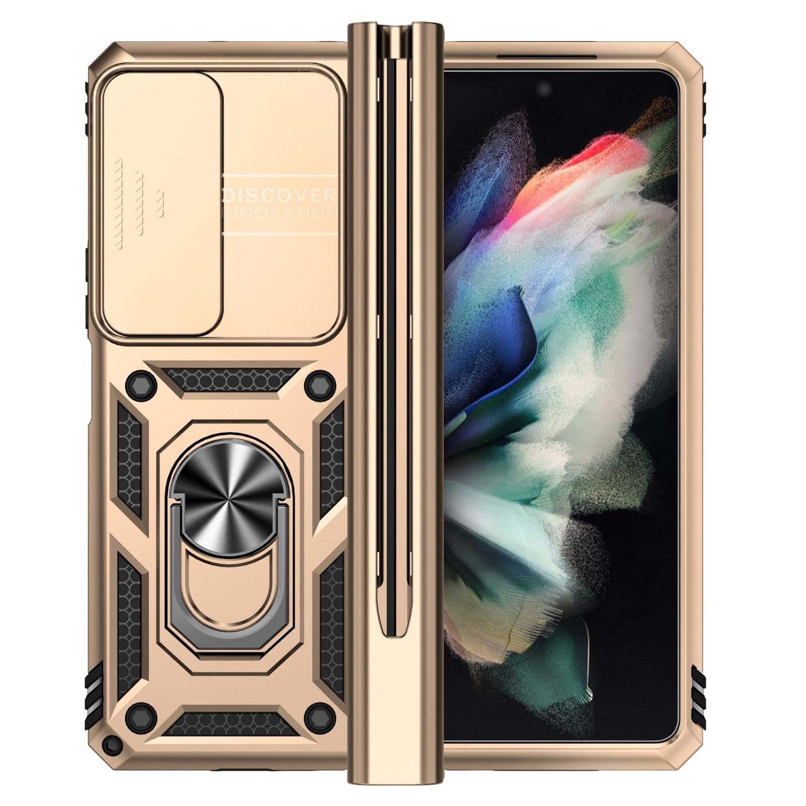 For Samsung Galaxy Z Fold4 5G Secure Sliding Case - Gold