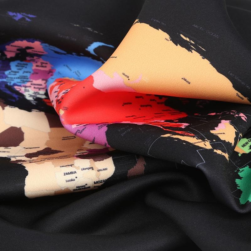 Xl Travel Luggage Cover - Dustproof Scratch-proof Elastic Sleeve - Fits 29-32 Inch Suitcases - English Map