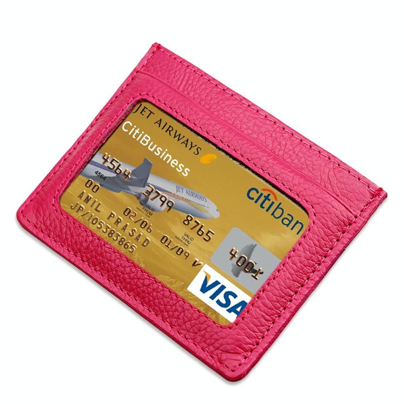 Leather Rfid Card Holder - Blocking - Coffee