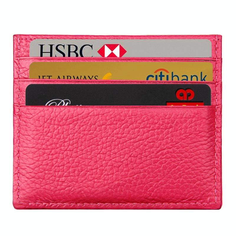 Leather Rfid Card Holder - Blocking - Coffee
