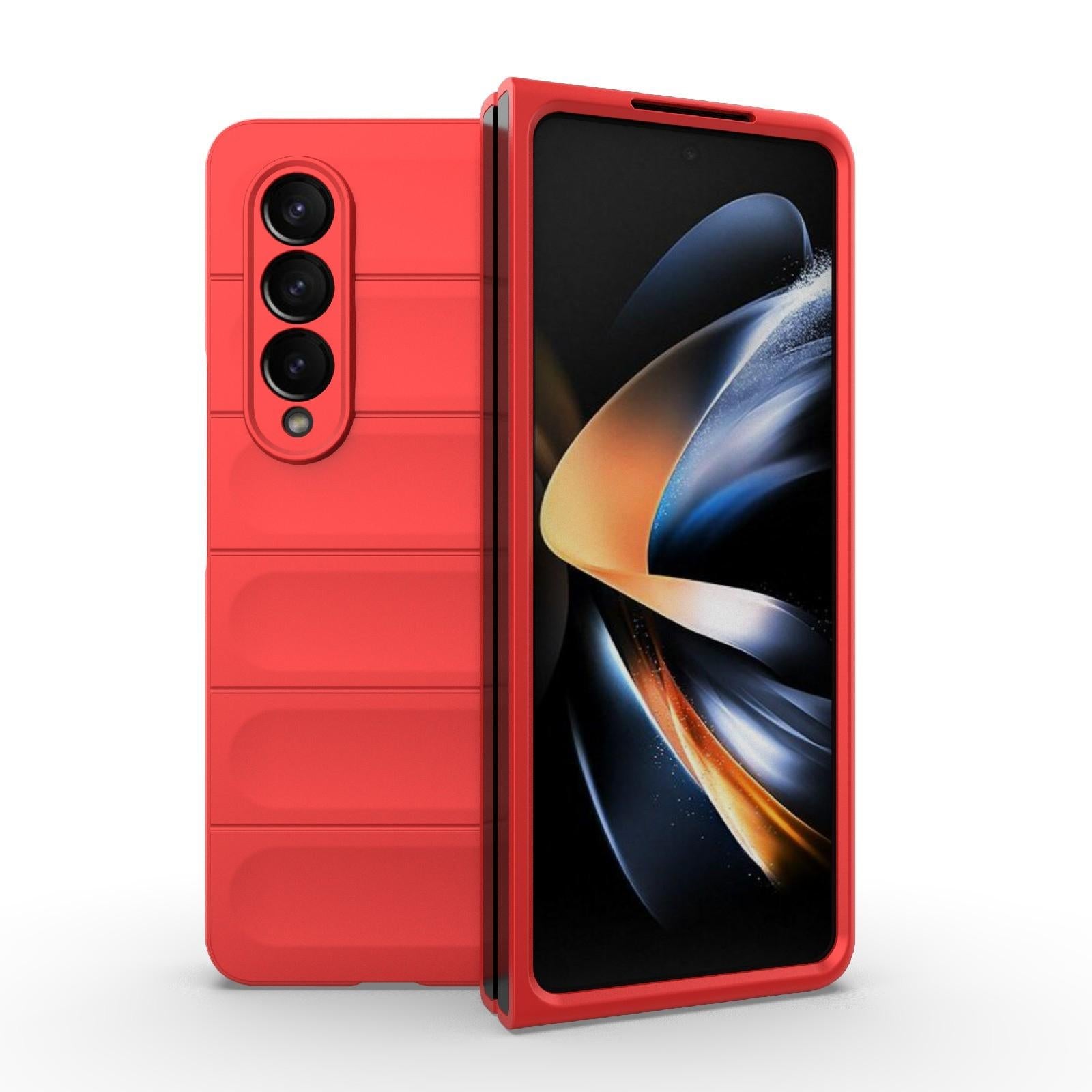 For Samsung Galaxy Z Fold4 5G Foldable Shockproof Phone Case with Magic Shield - Slim Design - Grey
