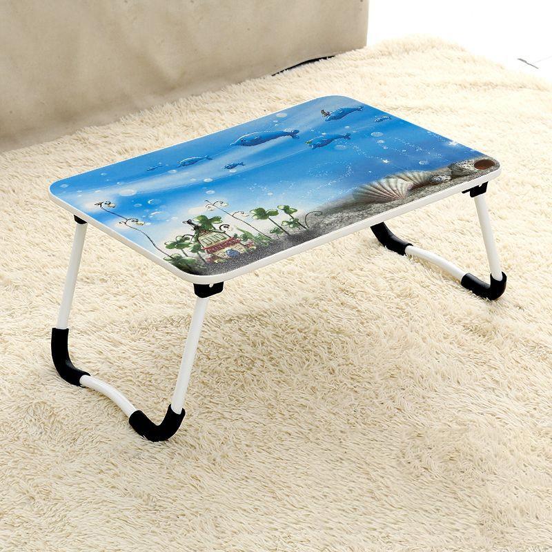 Adjustable Folding Laptop Desk - Non-slip W-shaped Legs Square Pattern Portable Cloud Design - Hcb5115C