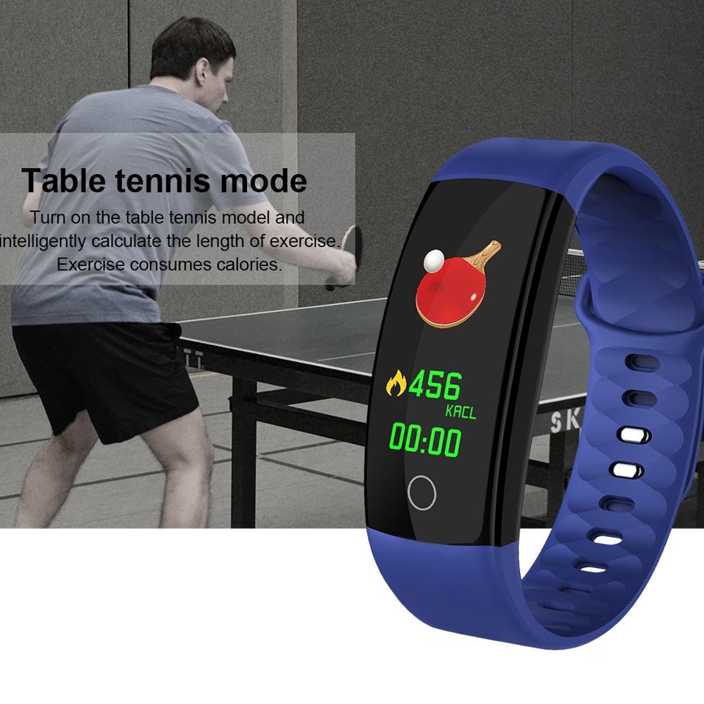 Waterproof Tft Smart Bracelet With Call / Heart / Sleep / Bp Monitoring And Sedentary Reminder - Coffee