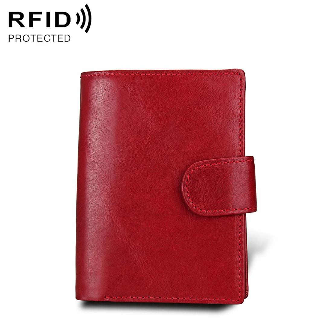 Men Rfid Leather Passport Wallet - Compact & Secure - Coffee