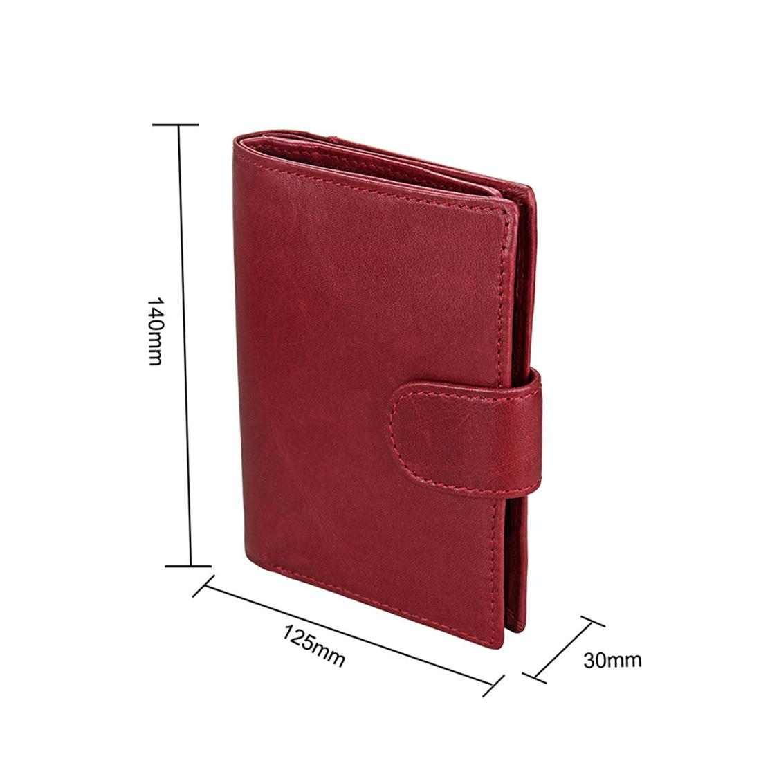 Men Rfid Leather Passport Wallet - Compact & Secure - Coffee