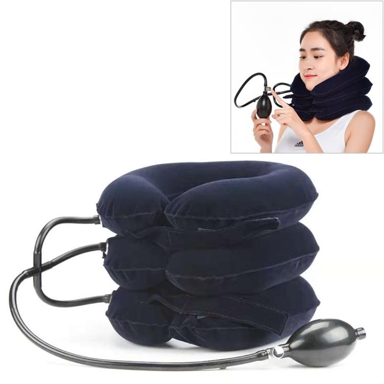 Full Cashmere Cervical Traction Instrument Neck Massage & Support - Coffee