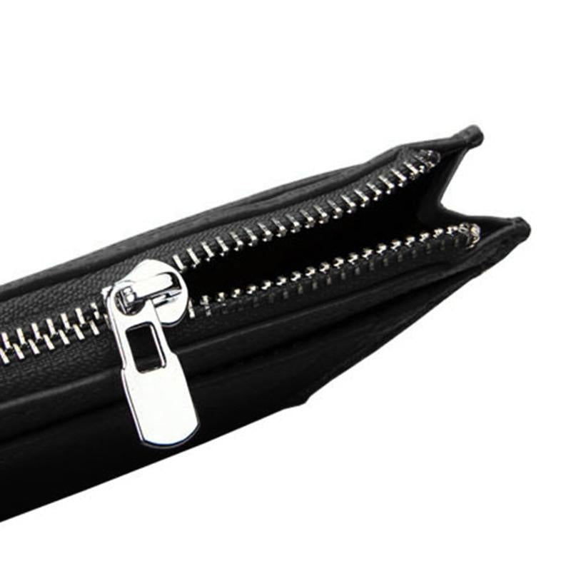 Leather Rfid Blocking Card Holder Wallet - 11x8x1.5cm - Coffee