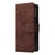 For Samsung Galaxy Z Fold4 5G Frosted Leather Zip Wallet - Compact And Stylish - Wine Red