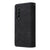 For Samsung Galaxy Z Fold4 5G Frosted Leather Zip Wallet - Compact And Stylish - Wine Red