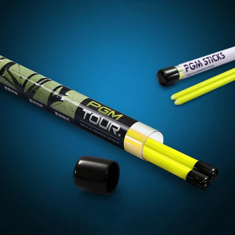 2-pack Golf Alignment Sticks for Accurate Ball Direction - Red Fiberglass - White No Package