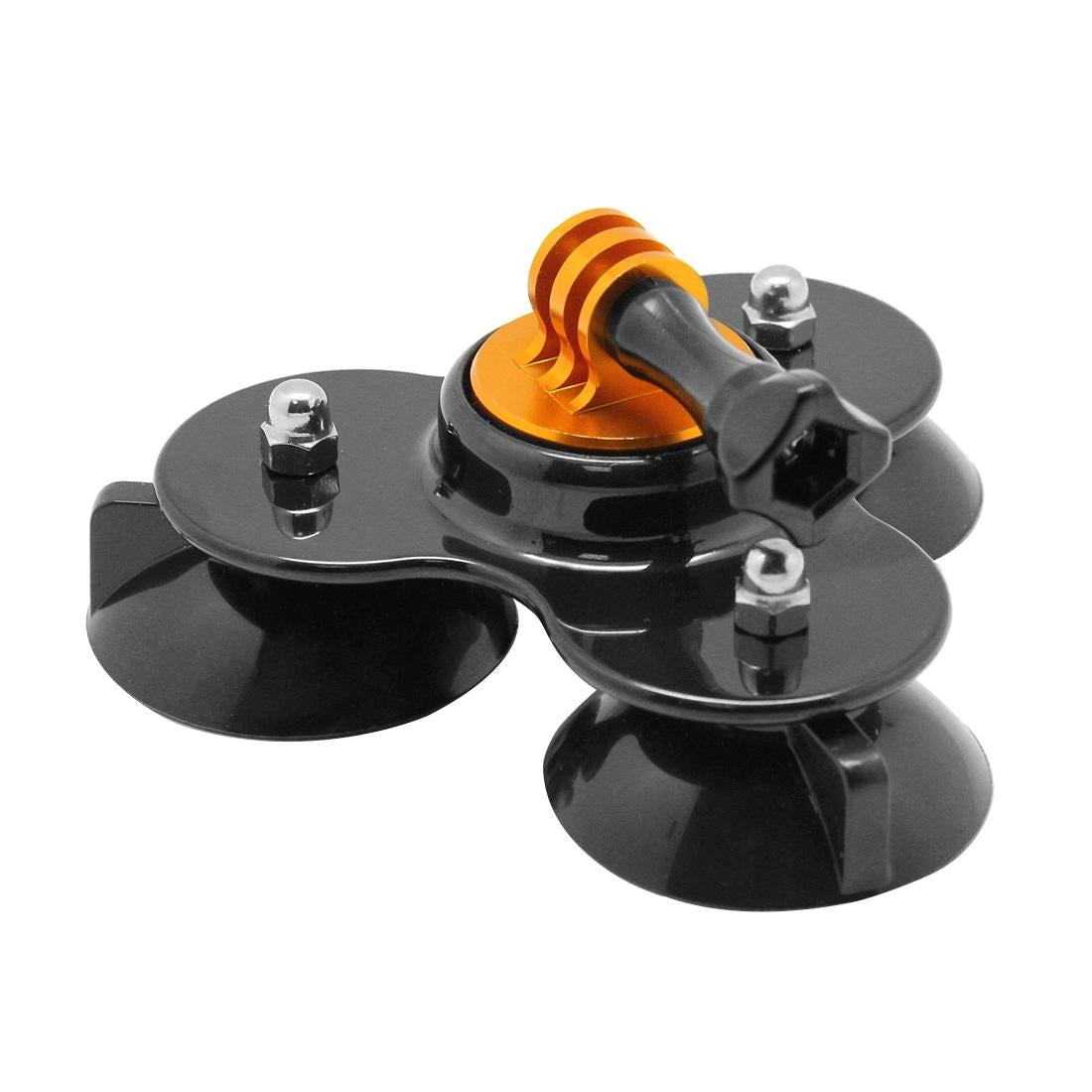 Universal Suction Cup Mount for Action Cameras with Tripod and Handle - Dark Blue