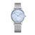 Stylish Women Quartz Watch With Stainless Steel Band - Round Dial Silver Alloy Case