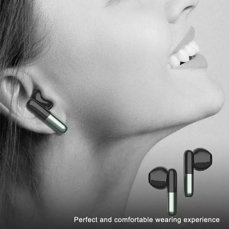 Wireless Bluetooth Earphones with Led Display and Hifi Sound for Sports - Green