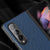 For Samsung Galaxy Z Fold4 5G Foldable Cross Pattern Phone Case - Foldable Design - Blue