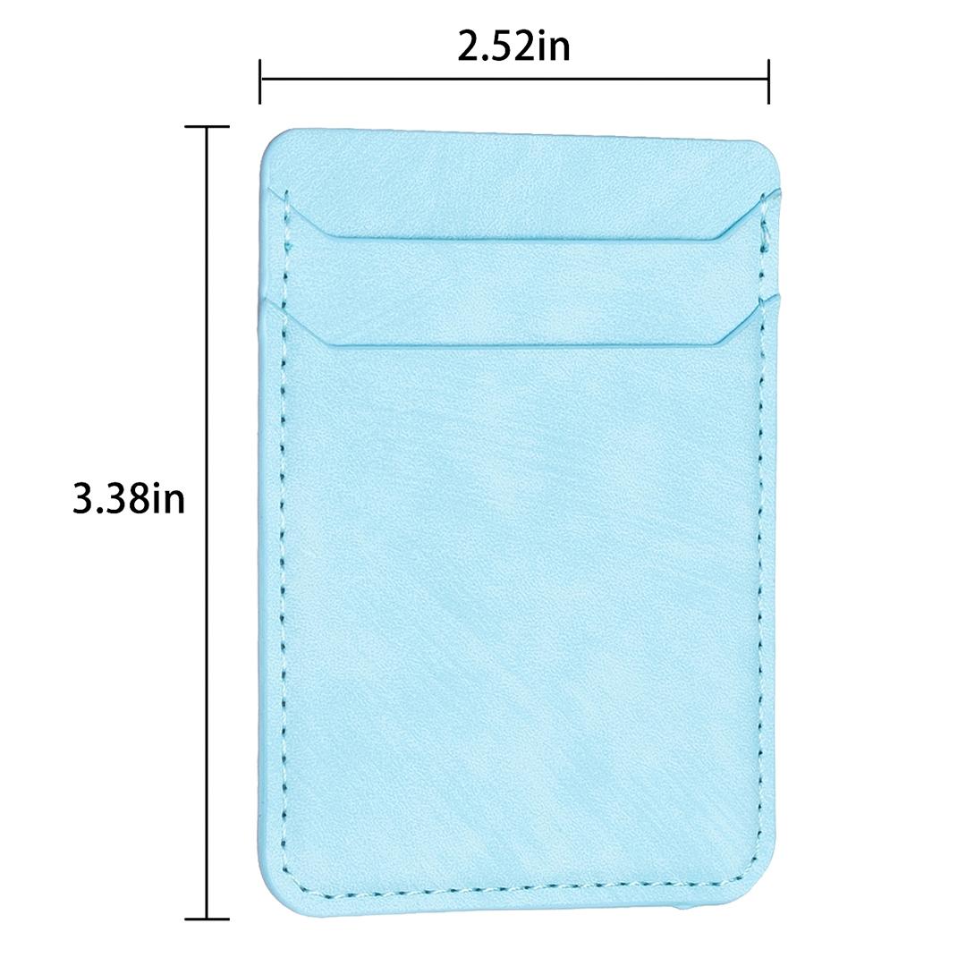 Frosted Card Bag Sticker For Mobile Phones - Blue