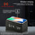 5W Wooden Wireless Charger With Led Mirror Display And Sub Alarm Clock - Black Wood