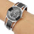 Stainless Steel Diamond Bracelet Watch for Women - Hollow Mirror Surface - White
