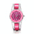 Stainless Steel Diamond Bracelet Watch for Women - Hollow Mirror Surface - White
