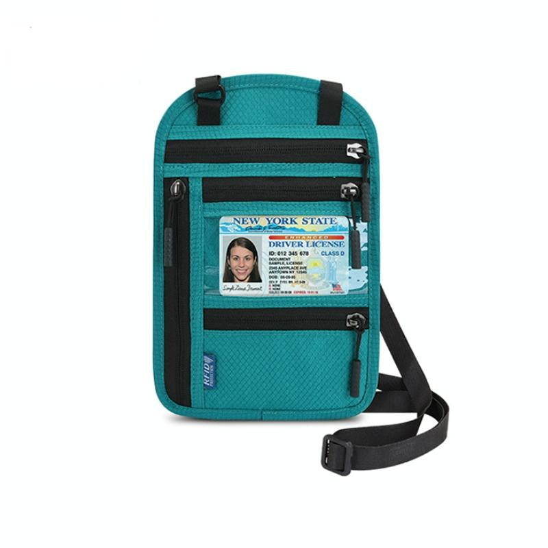 Rfid Passport &amp; Certificate Protection Cover - Lake Blue