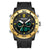Men Outdoor Sports Shockproof Electronic Watch with Dual Digital Display and Luminous Feature - Black Silver