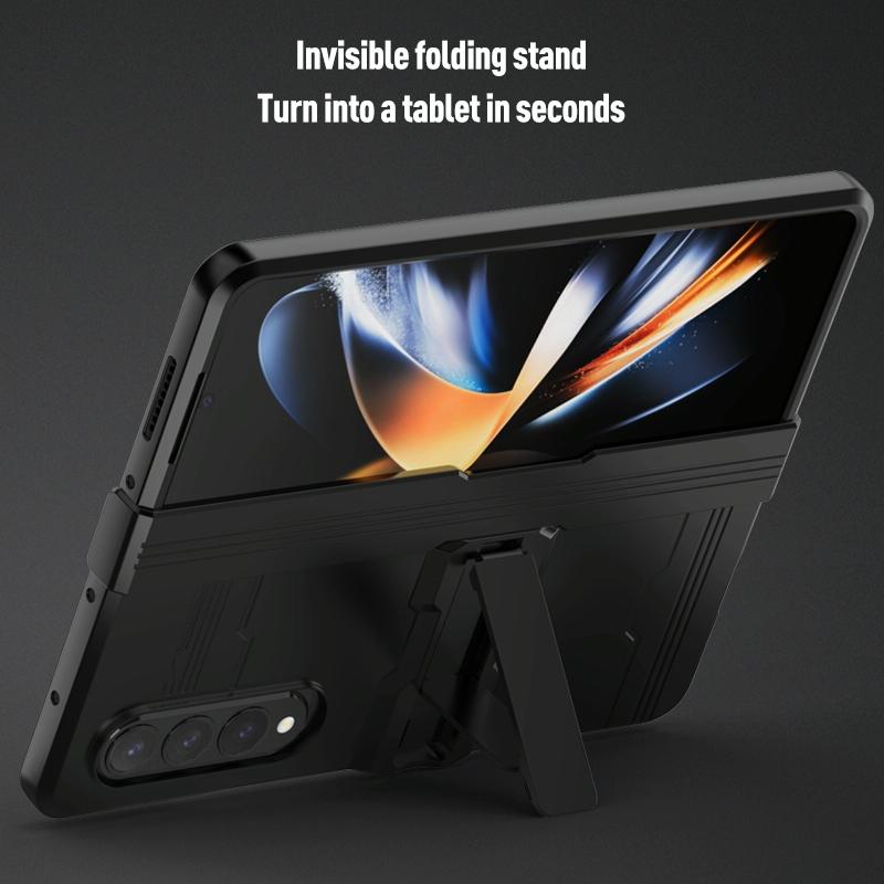 For Samsung Galaxy Z Fold4 5G Anti-Fall King Kong Phone Case - Silver