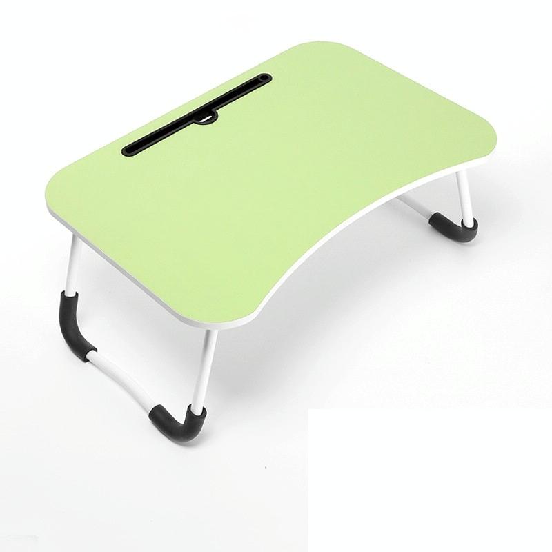 Portable Folding Desk with Fan & Lamp - Compact Design - White Maple