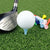 40 Wooden Golf Tees with Ball Holder - 83Mm