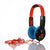 Portable Children'S Wired Headphones - Pink Green