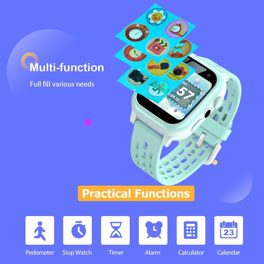 1.4 Inch Children's Watch With Flashlight Green