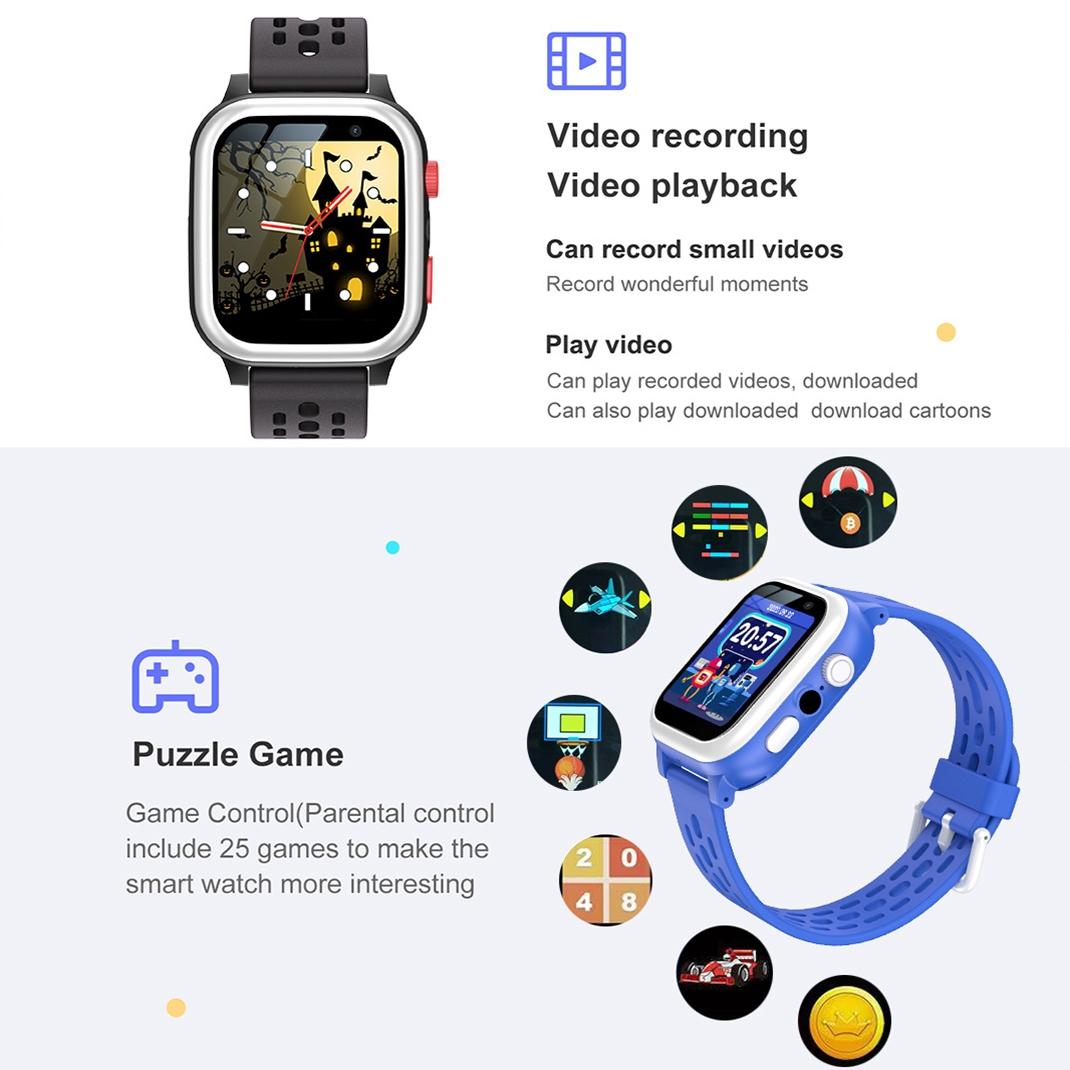 1.4 Inch Children's Watch With Flashlight Green