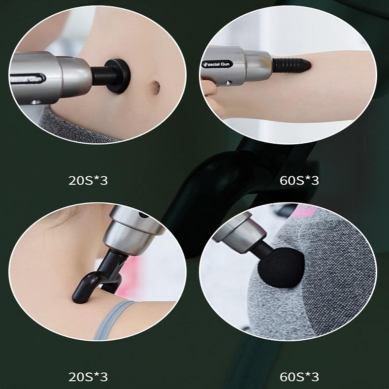 Fascia Mini Electric Muscle Portable Fitness Muscle Relaxing Massager / Massage Gun - Space Gray