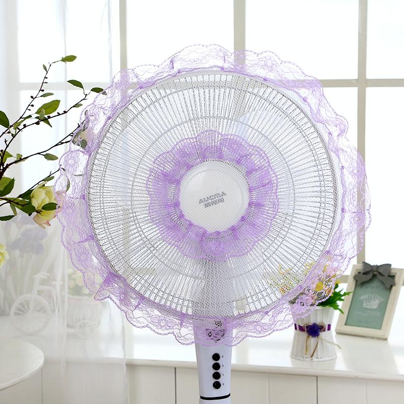 Electric Fan Safety Net Cover - Anti-pinch Dustproof - Red Plum