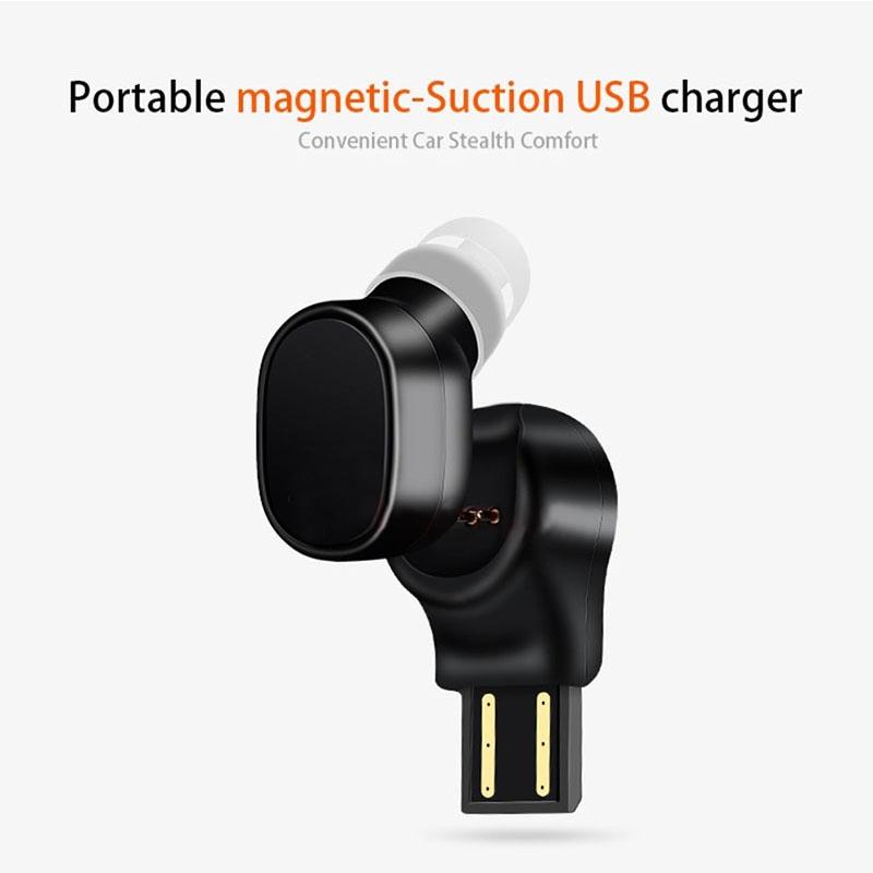 Portable Magnetic Bluetooth Earbud for Iphone - Lesiri X12 - White
