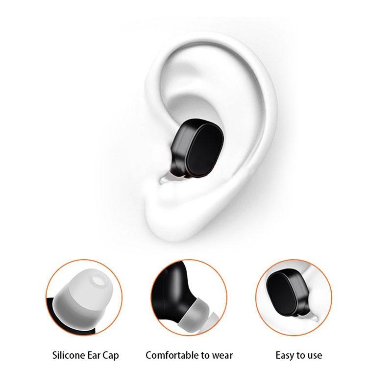 Portable Magnetic Bluetooth Earbud for Iphone - Lesiri X12 - White