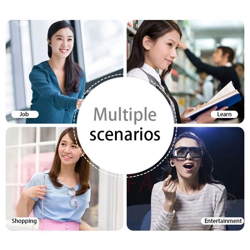 Portable Magnetic Bluetooth Earbud for Iphone - Lesiri X12 - White