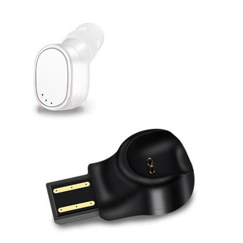 Portable Magnetic Bluetooth Earbud for Iphone - Lesiri X12 - White
