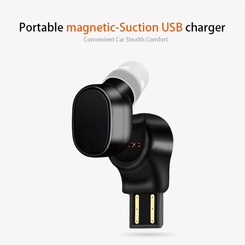 Portable Magnetic Bluetooth Earbud for Iphone - Lesiri X12 - White