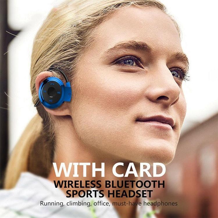 Wireless Mini-503 Earphones with Fm Radio & 32gb Tf Card Support - Gold